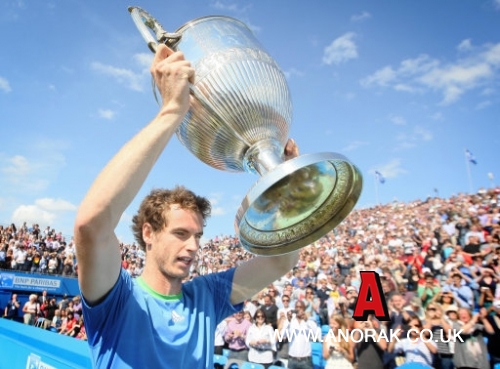 andy murray queens club. 10960970 Andy Murray Wins At