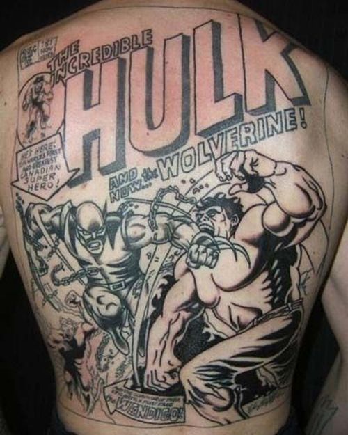 Anorak presents the world's greatest superhero tattoos for your perusal.