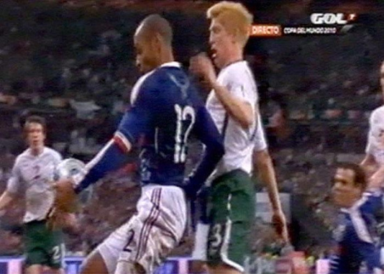 Thierry Henry cheats by intuition. The boy's a natural!
