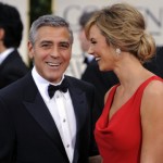 In photos – George Clooney, left, and Stacy Keibler at the 69th Annual Golden Globe Awards