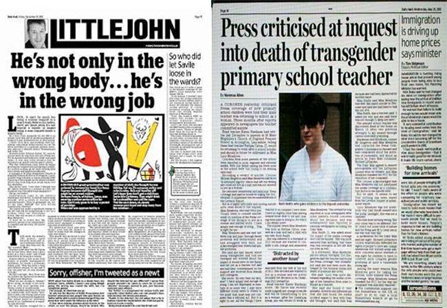 Anorak News | Daily Mail fails to mention Richard Littlejohn's part in the  trial and death of Lucy Meadows