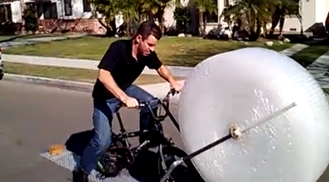 bubble wrap bike