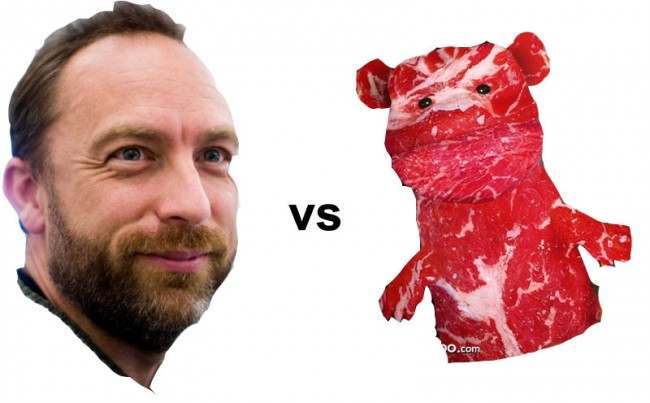 Jimmy Wales vs meat puppet