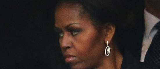 PA 184378681 Mandela Selfie Gate Photos: Michelle Obama Makes Helle Freeze Over