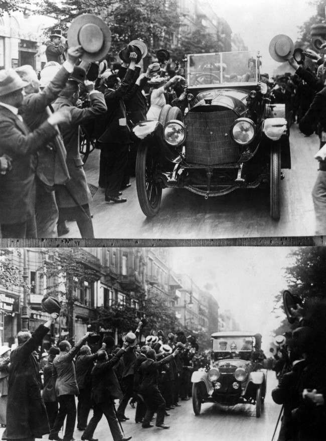 Kaiser Wilhelm II leaves Berlin for the Front.