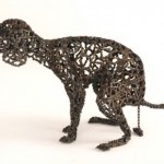 Artist Nirit Levav Makes Dogs Sculptures From Old Bicycle Parts