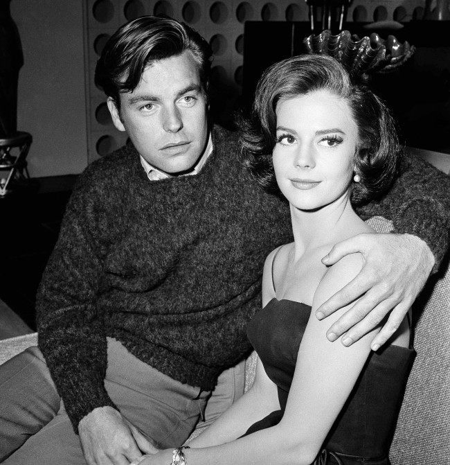 In a Nov. 25, 1959 file photo, Natalie Wood and her husband Robert Wagner are made up for their roles in "All The Fine Young Cannibals," in Los Angeles. Dennis Davern, captain of the yacht Splendour, which Wood was aboard at the time of her death, said on national TV Friday, Nov. 18, 2011 that he lied to investigators about Natalie Wood's mysterious death 30 years ago and blames the actress' husband at the time, Robert Wagner, for her drowning in the ocean off Southern California.