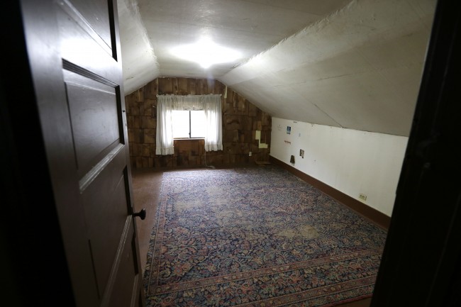 An attic bedroom used by Kurt Cobain, 