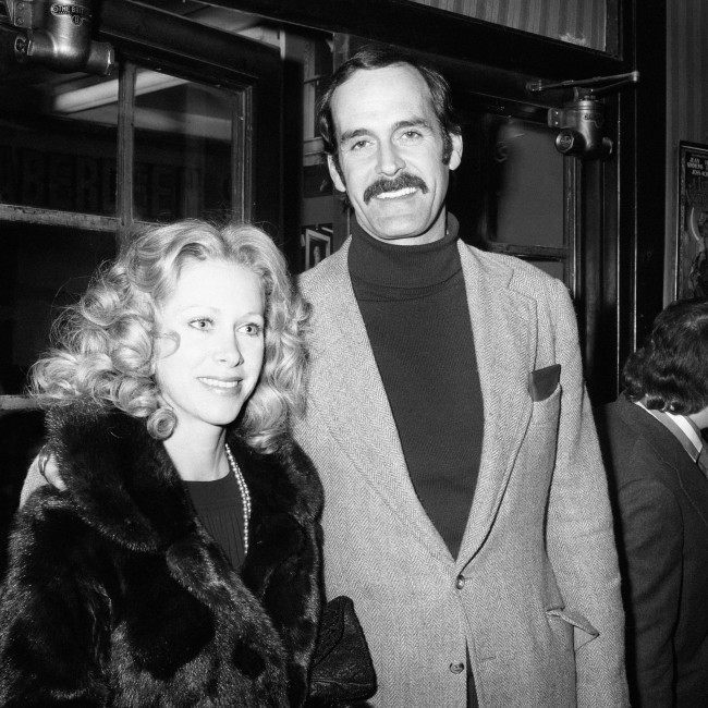 Theatre - 'Harvey' Opening Night - Prince of Wales Theatre - London - 1975 John Cleese and his wife Connie Booth. Date: 09/04/1975