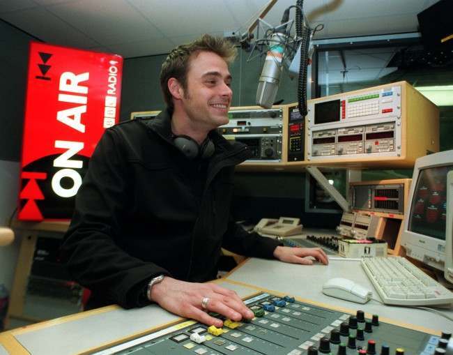 'Live & Kicking' presenter Jamie Theakston gets to grips with his new job, after he signed up to take over the BBC Radio 1 Sunday lunchtime show vacated by outgoing DJ Lisa I'Anson. Theakston, 27, will present the Sunday lunchtime show from April 4. 