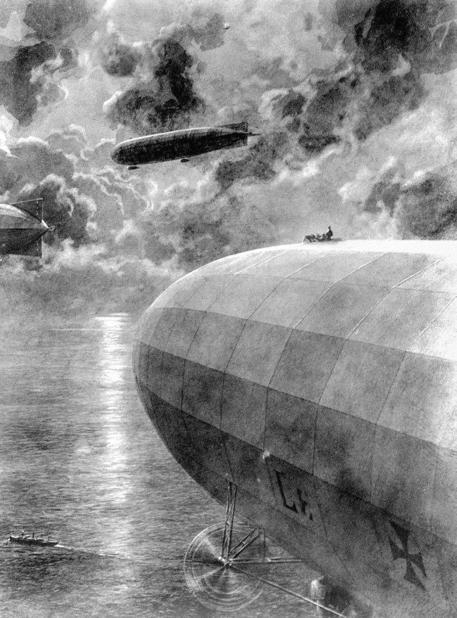 On this day in 1915, the first german Airship raid on the mainland of Great Britain claims 4 lives.