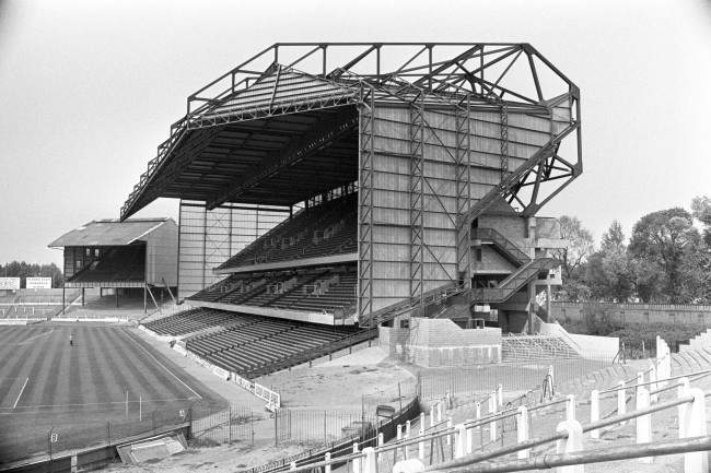 Chelsea's Â£3m East Stand sits somewhat incongruously next to The Shed Ref #: PA.2469638  Date: 01/08/1976