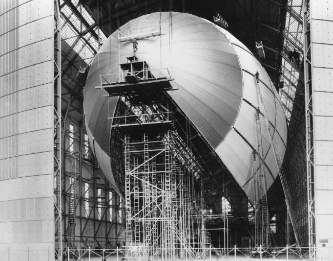 The dirigible Hindenburg is shown in its final stages of construction in Friedrichshafen, Germany, on March 6, 1936. The town of Friedrichshafen became famous as the home of one of aviation's most colorful pioneers _ Count Ferdinand von Zeppelin _ who founded the Zeppelin airship company. His first dirigible flew in 1900, and the company also constructed the ill-fated final ship _ the Hindenburg that crashed in 1937 in Lakehurst, New Jersey.