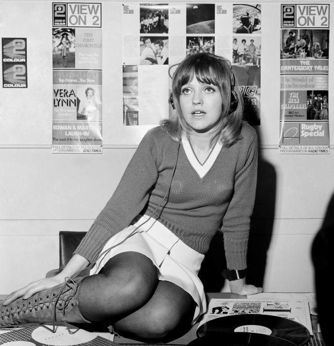 First female Radio 1 DJ Anne Nightingale. Date: 07/01/1970 