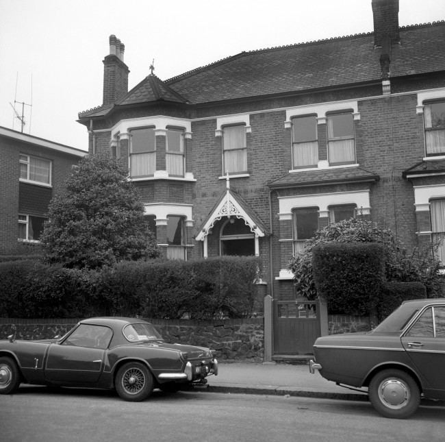 Exterior front view of No.3 Christchurch Road, Crouch Hill, London, which was accommodation used by Ian Ball. 923-Archive-pa165834-69 Ref #: PA.19319597  Date: 17/05/1974