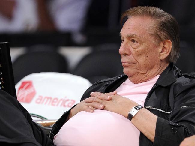 Los Angeles Clippers team owner Donald Sterling watches his team play in Los Angeles. 