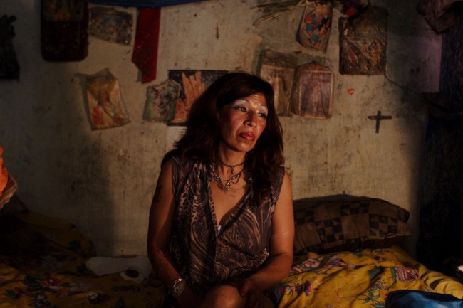 A prostitute from El Salvador who identifies herself as Vilma