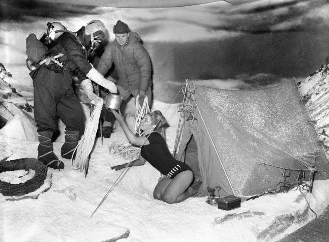 A tent exhibit at the Camping and Life Exhibition, Olympia. Ref #: PA.6378576  Date: 08/01/1963