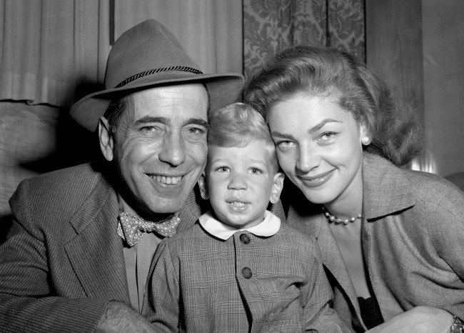 On this day in 1945, Lauren Bacall & Humphrey Bogart became husband and wife. Humphrey Bogart, his wife Lauren Bacall and their young son Stephen in Southampton after a dash to catch the French liner Ile de France on their way back to America. Bogart was working at Walton Hall studios, Isleworth, Middlesex. Date: 07/09/1951