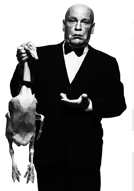 Alfred Hitchcock with Goose (1973)