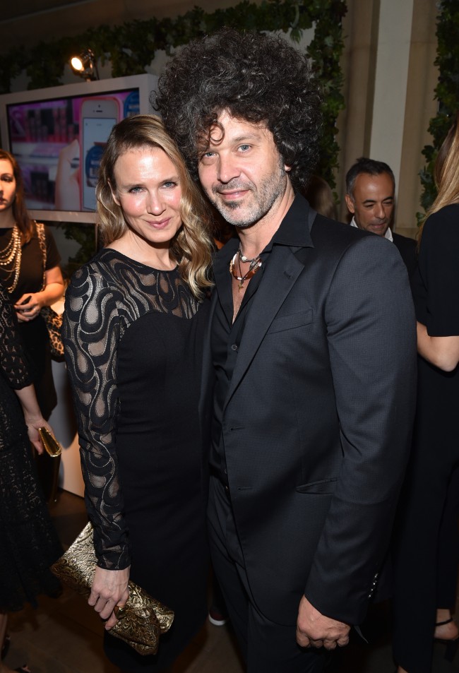 Renee Zellweger, left, and Doyle Bramhall II attend ELLE's 21st annual Women In Hollywood Awards at the Four Seasons Hotel on Monday, Oct. 20, 2014, in Los Angeles. (Photo by John Shearer/Invision/AP)