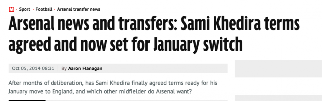 Sami Khedira Arsenal