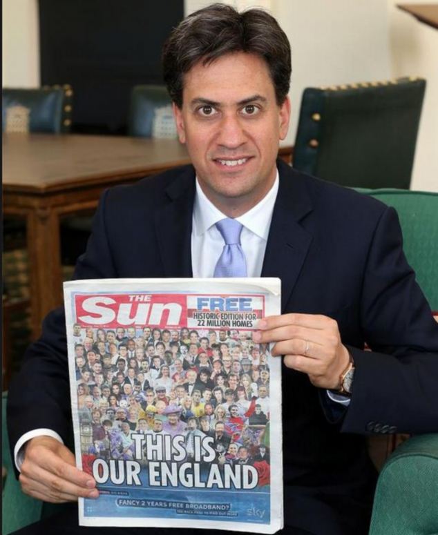 Ed Miliband the sun