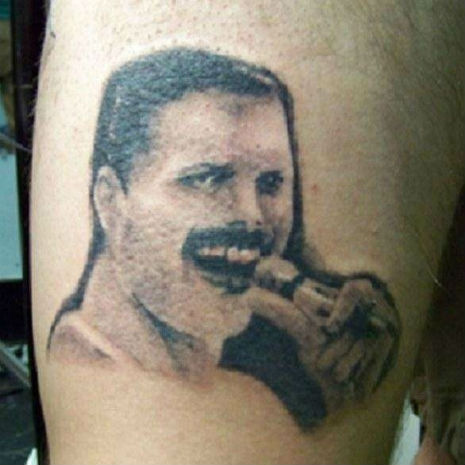 Freddie Mercury bad tattoo