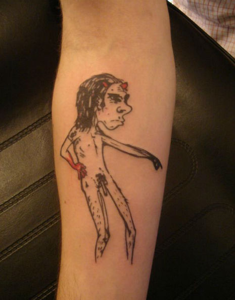 Nick Cave bad tattoo