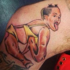 Miley Cyrus bad tattoo
