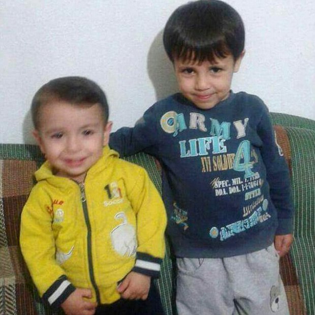 Galip Kurdi, five, and his three-year-old brother Aylan