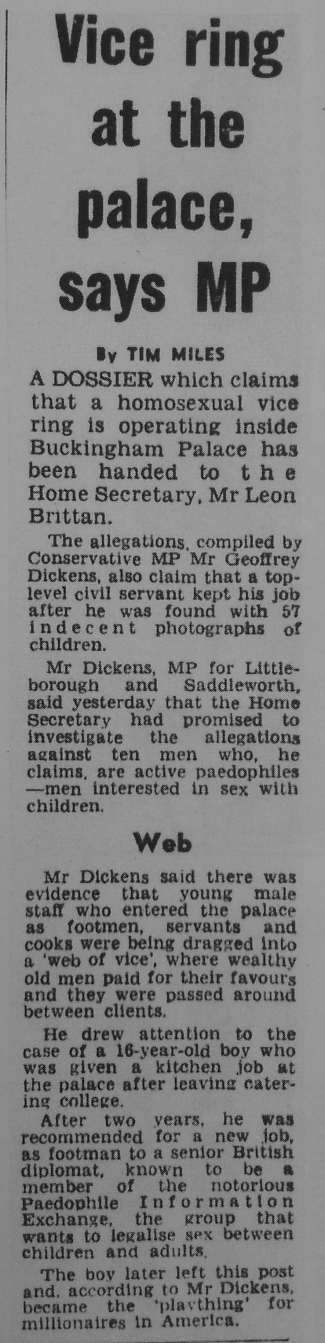 Daily Mail, 25th November 1983