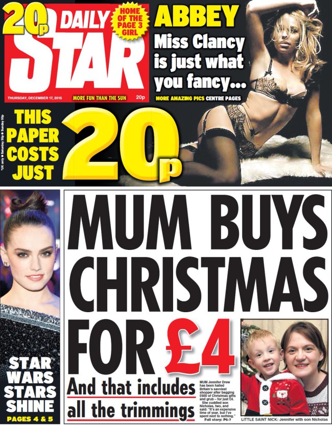 daily star front page