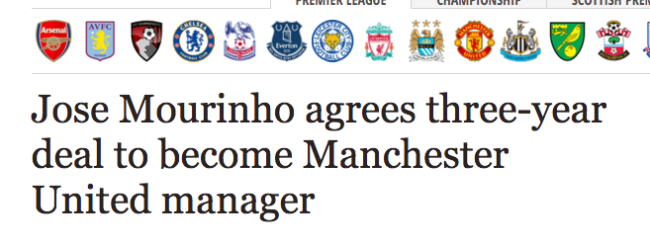 daily express manchester united mourinho