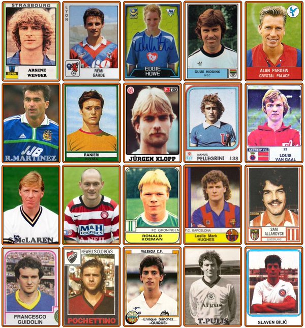 The 20 Premier League managers back in their playing days ... 