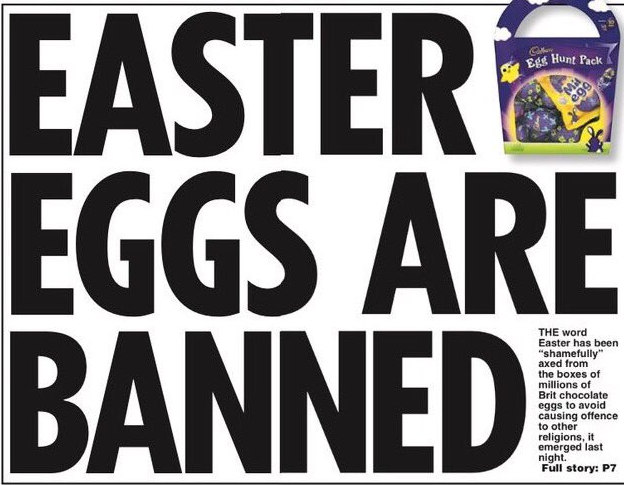 easter egg ban