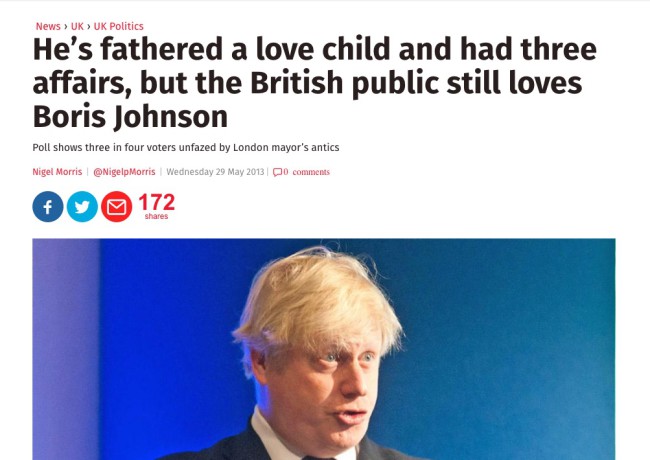 Boris Johnson sex