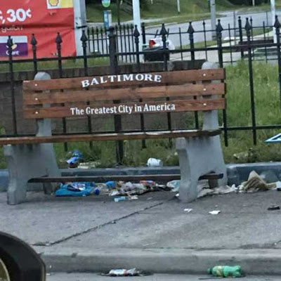 Sign, funny, Baltimore gets benched