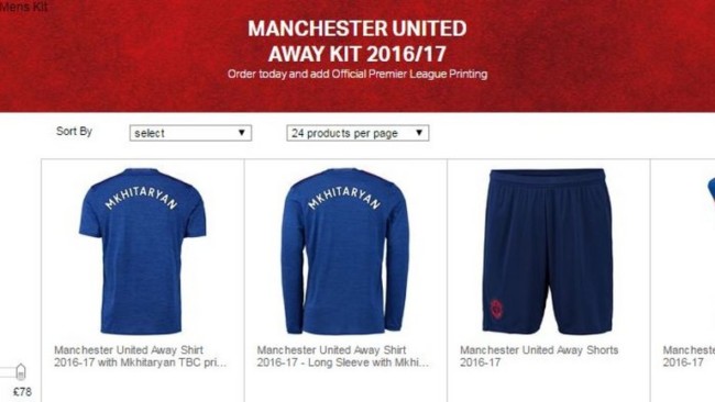 Manchester united Mkhitaryan