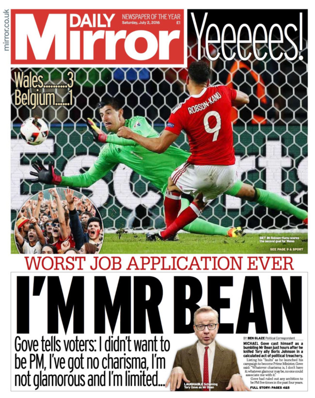wales front pages