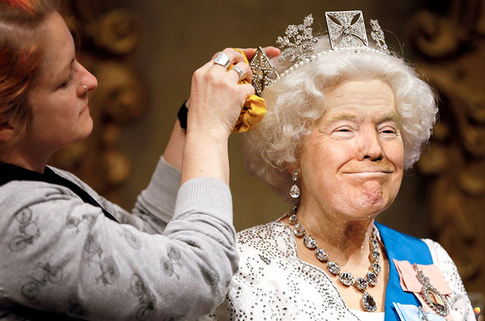 Queen Donald Trump: The Don becomes Her Majesty and Vice Versa in these unsettling pictures