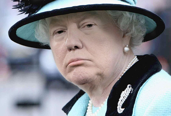 Queen Donald Trump: The Don becomes Her Majesty and Vice Versa in these unsettling pictures
