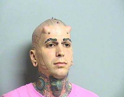 tattooed face. our tattooed face mugshot