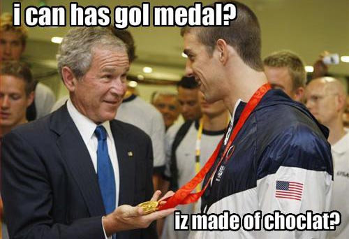 funny george bush quotes. George Bush Lol Medal