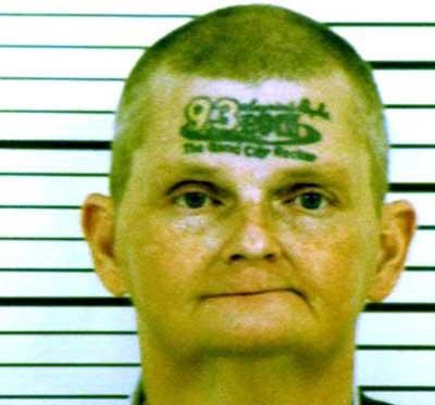 FACE tattoo mugshot of the day belongs to David Jonathan Winkelman of Iowa, 