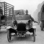 1920: Police Use Model T Ford To Slow Traffic In London
