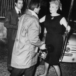 Anita Ekberg confronts the paparazzi in 1960