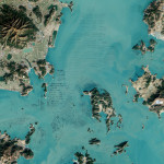 South Korean seaweed farms seen from space