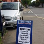 The fake newspaper headlines going up in Kettering are brilliant
