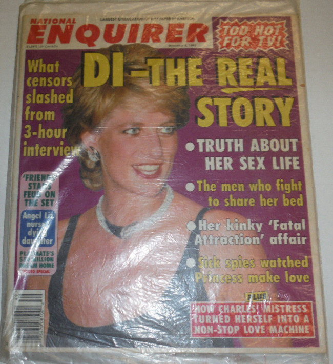 Anorak News Princess Diana Goes Sex Mad And Other